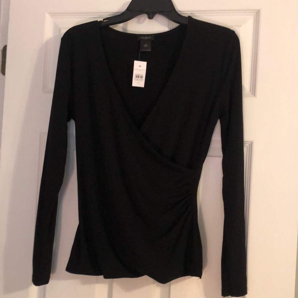 Ann Taylor Factory Wrap Blouse